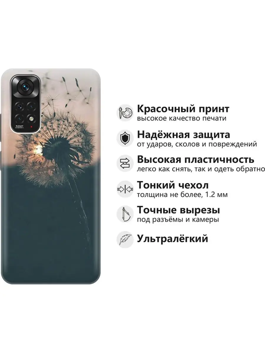 Чехол на Xiaomi Redmi Note 11, Note 11S Xiaomi 120960602 купить за 270 ₽ в  интернет-магазине Wildberries