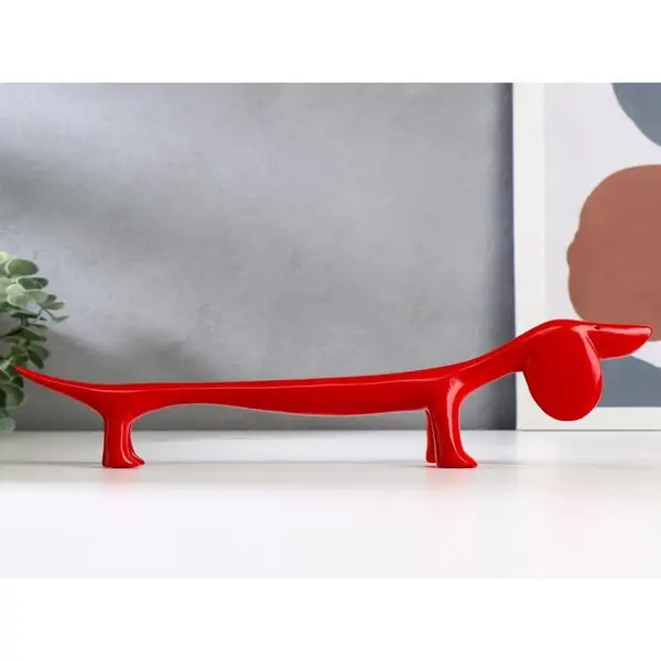 Фигурка «Красная такса» 8,5х28х5 см