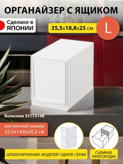 Короб для хранения вещей пластиковый 35,5х18,8х25 см L SANKA 121057786 купить за 3 089 ₽ в интернет-магазине Wildberries