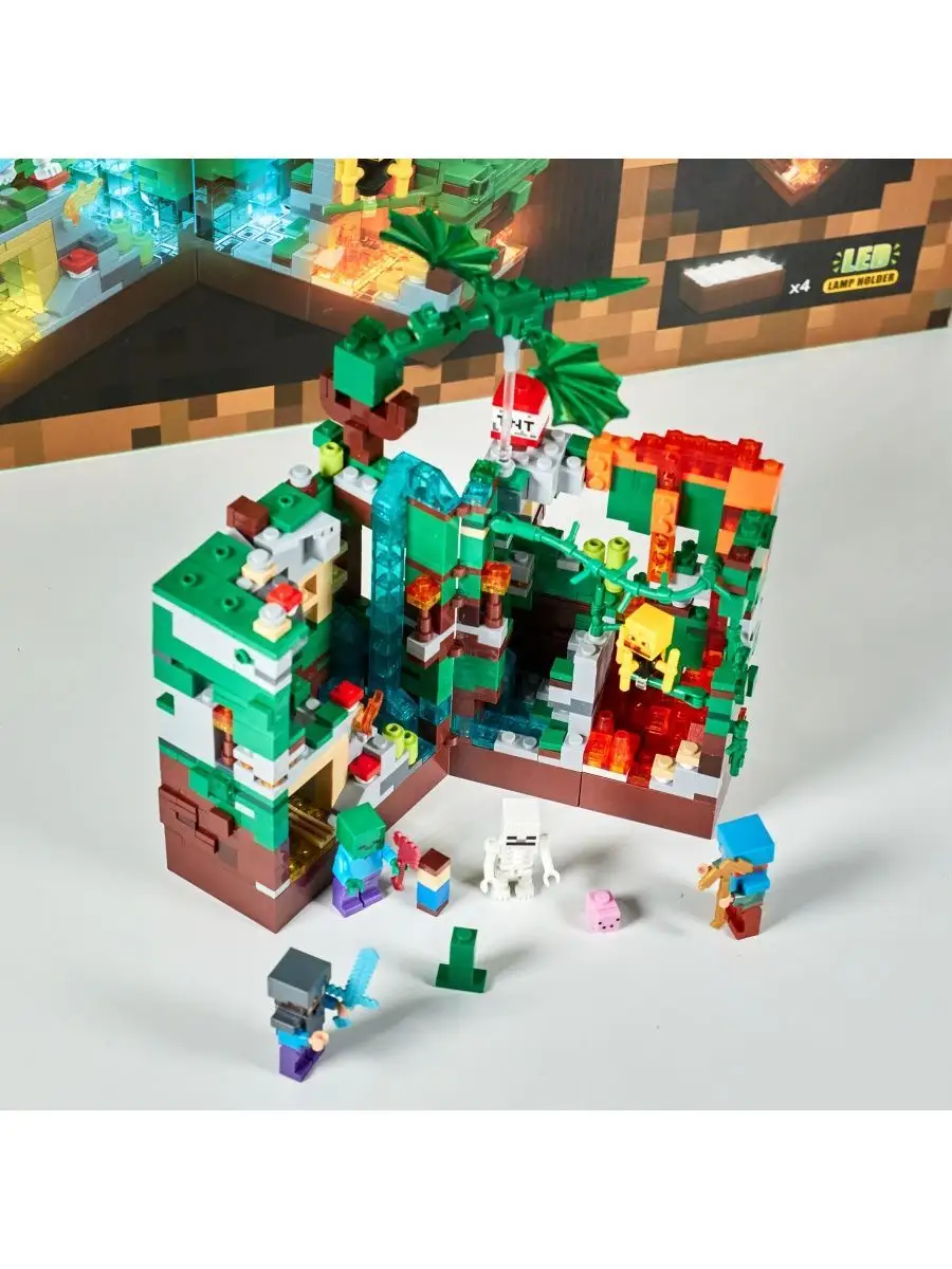 Конструктор лего minecraft большой набор LEGO 122012684 купить в  интернет-магазине Wildberries