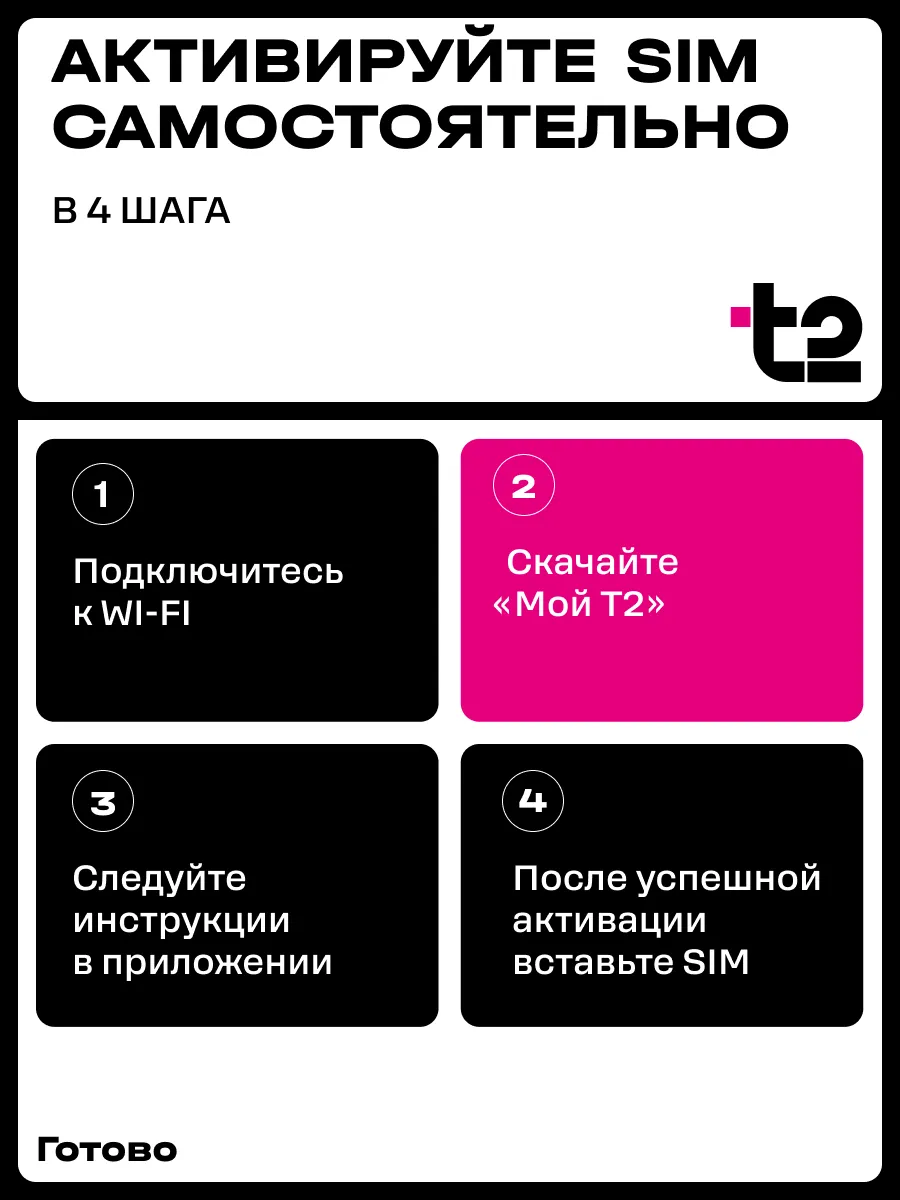 Сим-карта Tele2 для Ярославской области Tele2 122017225 купить в  интернет-магазине Wildberries