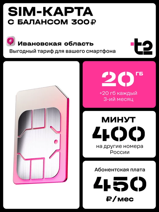 Tele2 Сим-карта для Ивановской области