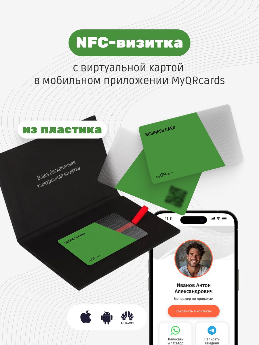 Умная визитка nfc