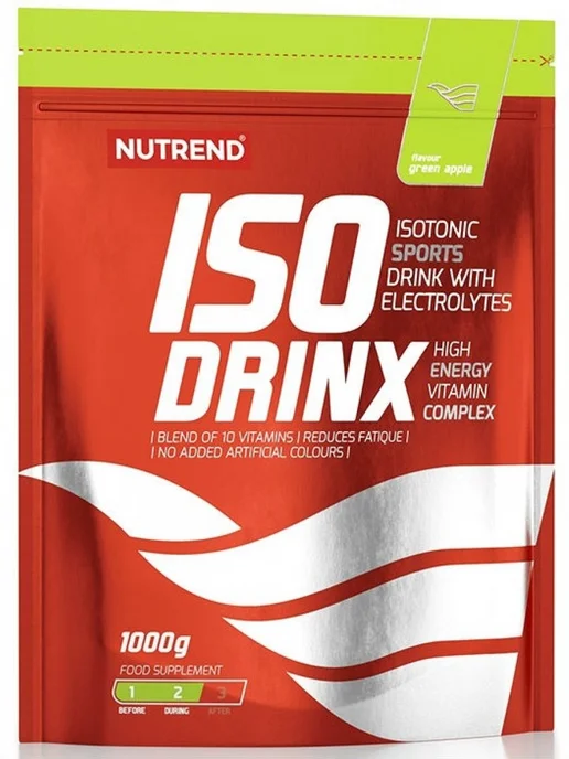 NUTREND Изотоник Isodrinx с электролитами 1000 г, Свежее яблоко, 1 кг, фото 3