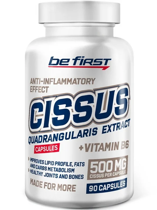 Be First Суставов и связок циссус экстракт Cissus + B6 90 капсул, вариант, фото 4