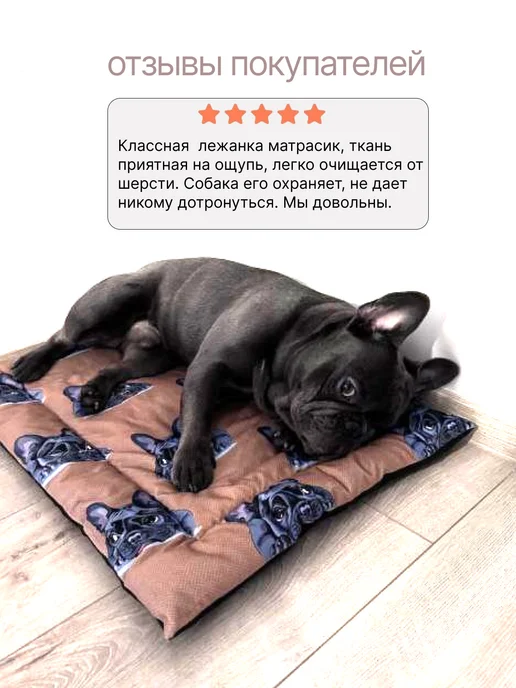 OTANUKI Антивандальная лежанка коврик для собак и кошек, бежевый, фото 6