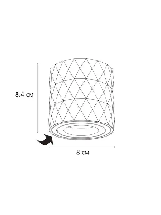 Arte Lamp Точечный накладной светильник FANG A5559PL-1BK, черный, фото 7