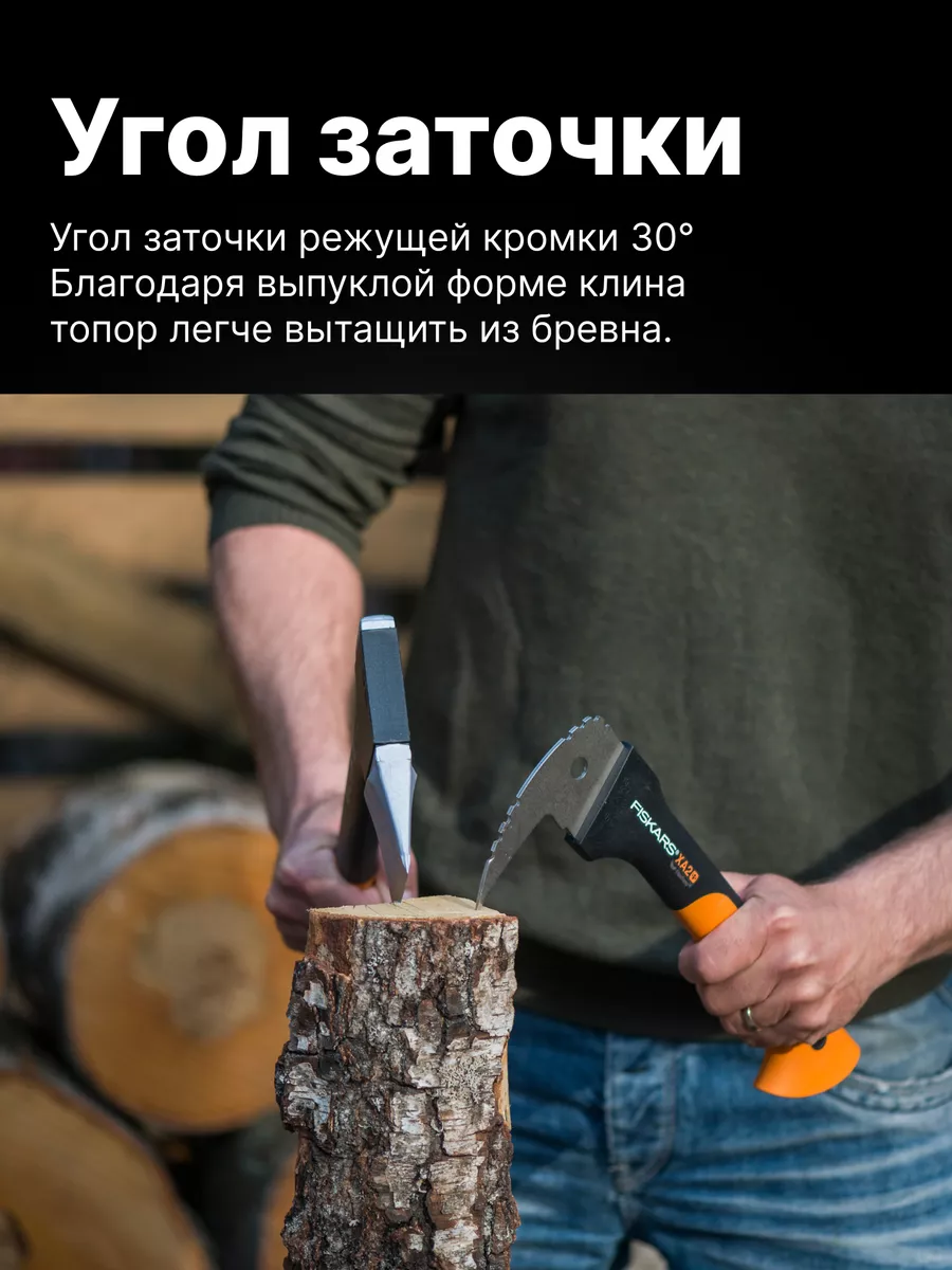 Топор-колун универсальный садовый 1,1 кг (1015640) FISKARS 122251149 купить  за 5 447 ₽ в интернет-магазине Wildberries