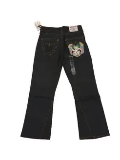 True Religion Buddha Embroidered Black Jeans True Religion 122272272 купить за 1 845 ₽ в интернет-магазине Wildberries