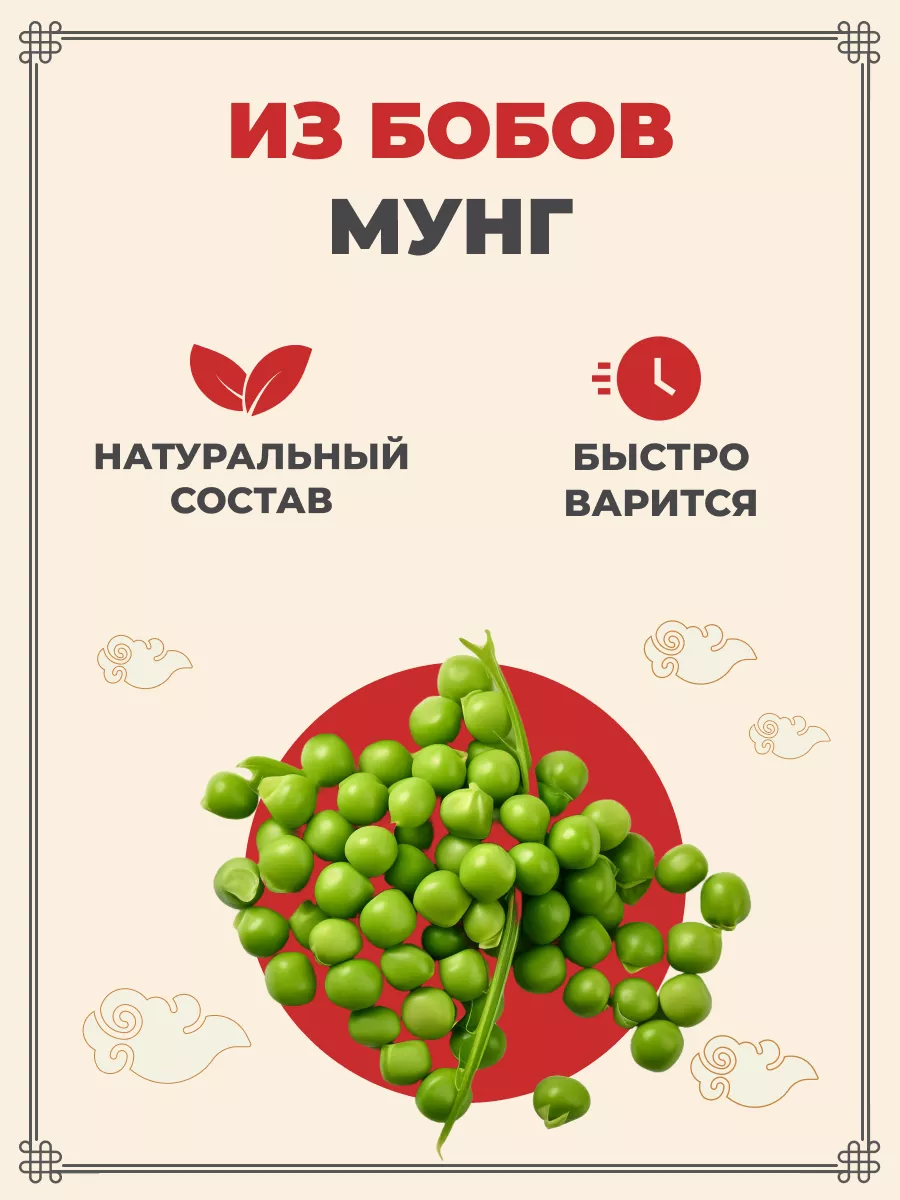 Лапша фунчоза бобовая 200 г 12 шт MIDORI 122394557 купить в  интернет-магазине Wildberries