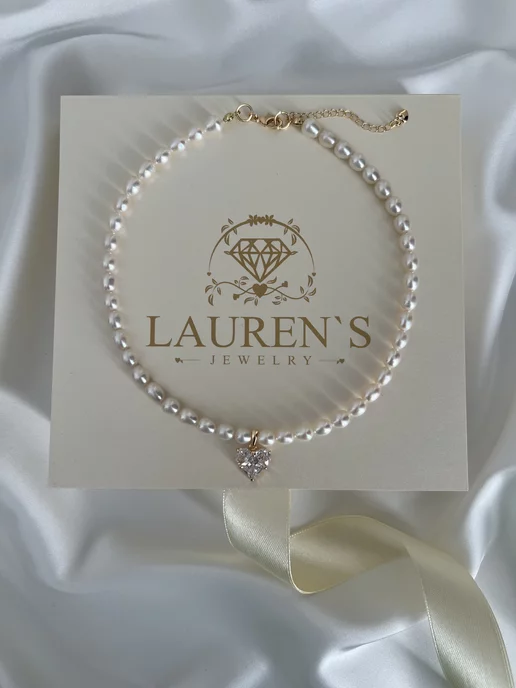 Lauren'S Jewelry Колье из натурального жемчуга