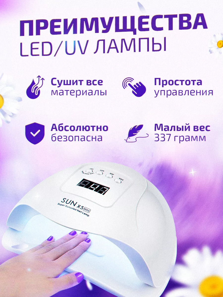 Лампа для маникюра педикюра Personne+ 122543432 купить за 1 119 ₽ в  интернет-магазине Wildberries