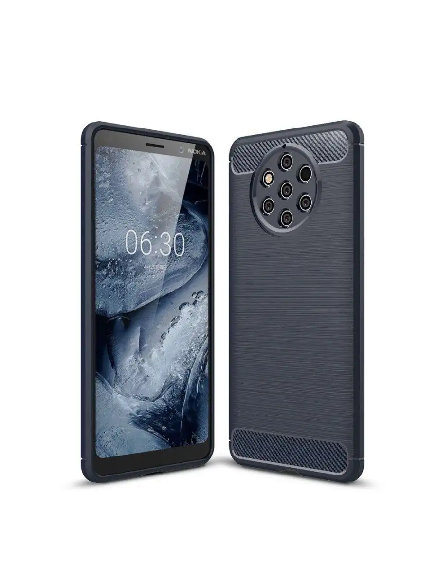 Чехол Carbon Fibre для Nokia 9 PureView (темно-синий) Gcell Electronics  Company Limited 122673021 купить за 329 ₽ в интернет-магазине Wildberries