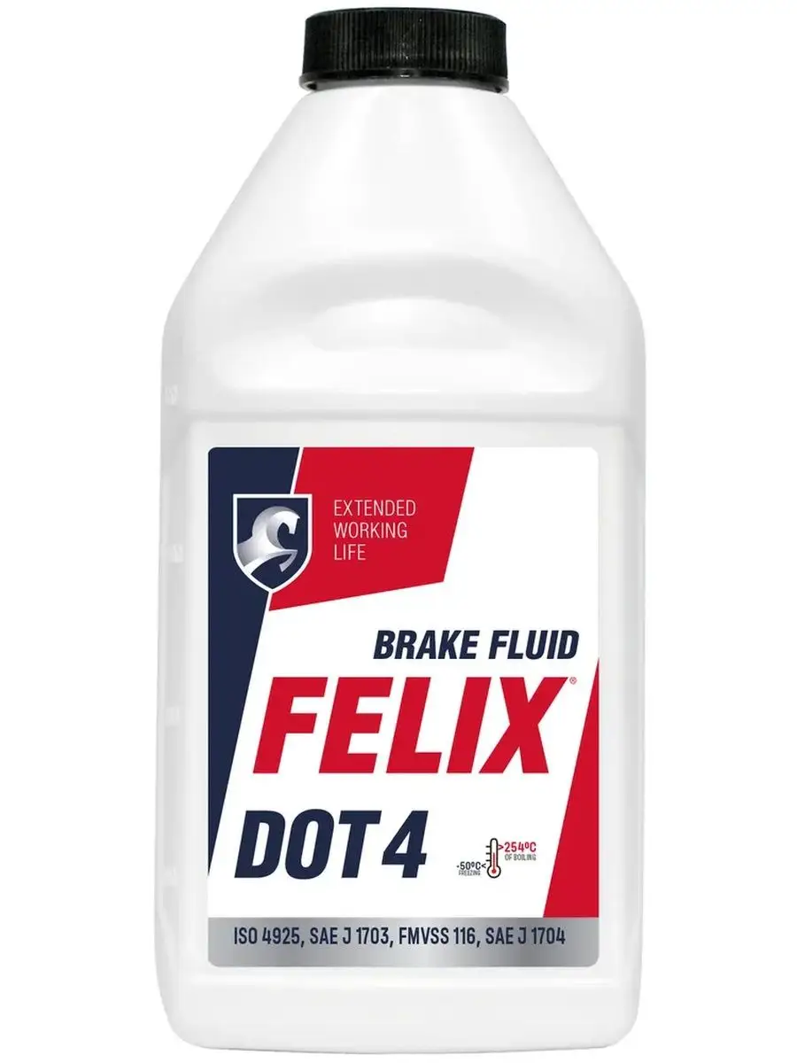 Тормозная жидкость DOT 4, 455 гр FELIX (авто) 122742932 купить за 194 ₽ в  интернет-магазине Wildberries