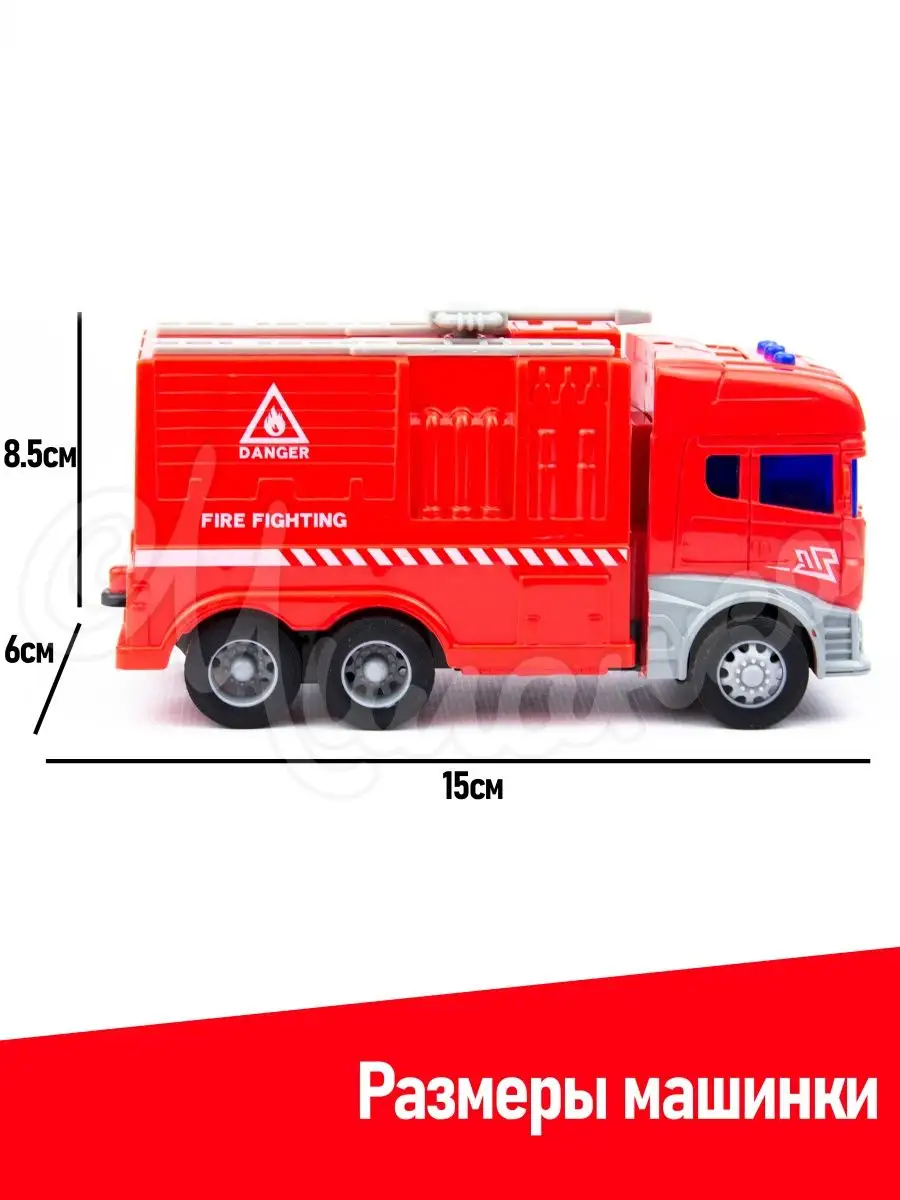 Инерционная Пожарная машина Миланка 122745422 купить за 424 ₽ в  интернет-магазине Wildberries