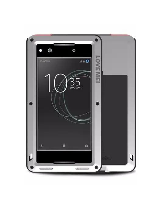 LOVE MEI Гибридный чехол для Sony Xperia XA1 (серебряный)