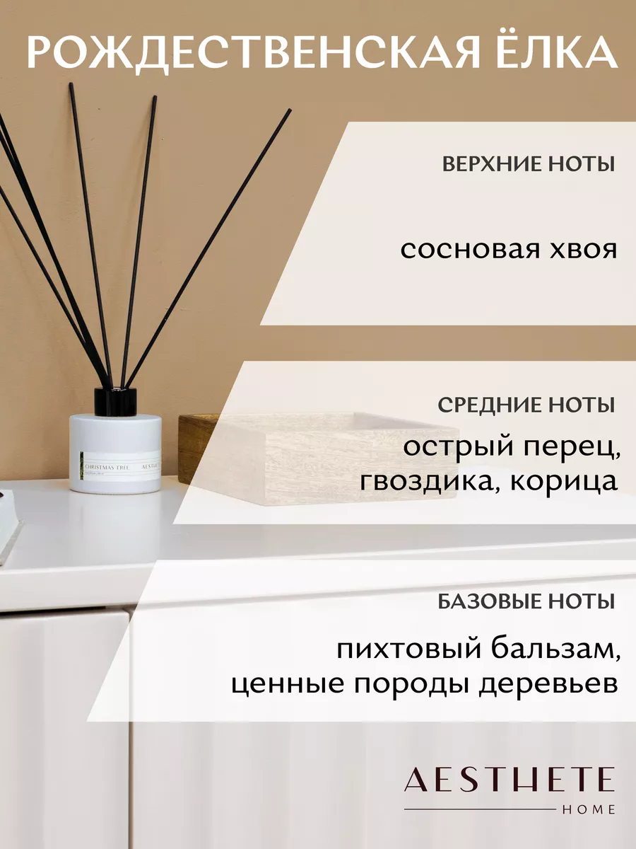 Диффузор для дома Новогодняя елка и хвоя AESTHETE home 122872655 купить за  1 378 ₽ в интернет-магазине Wildberries