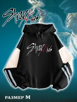 Stray kids худи оверсайз с принтом K-pop SHOP 122914384 купить в