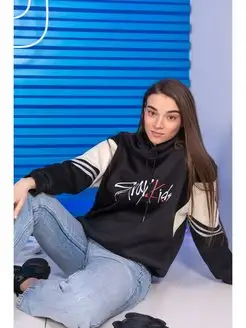 Stray kids худи оверсайз с принтом K-pop SHOP 122914384 купить в