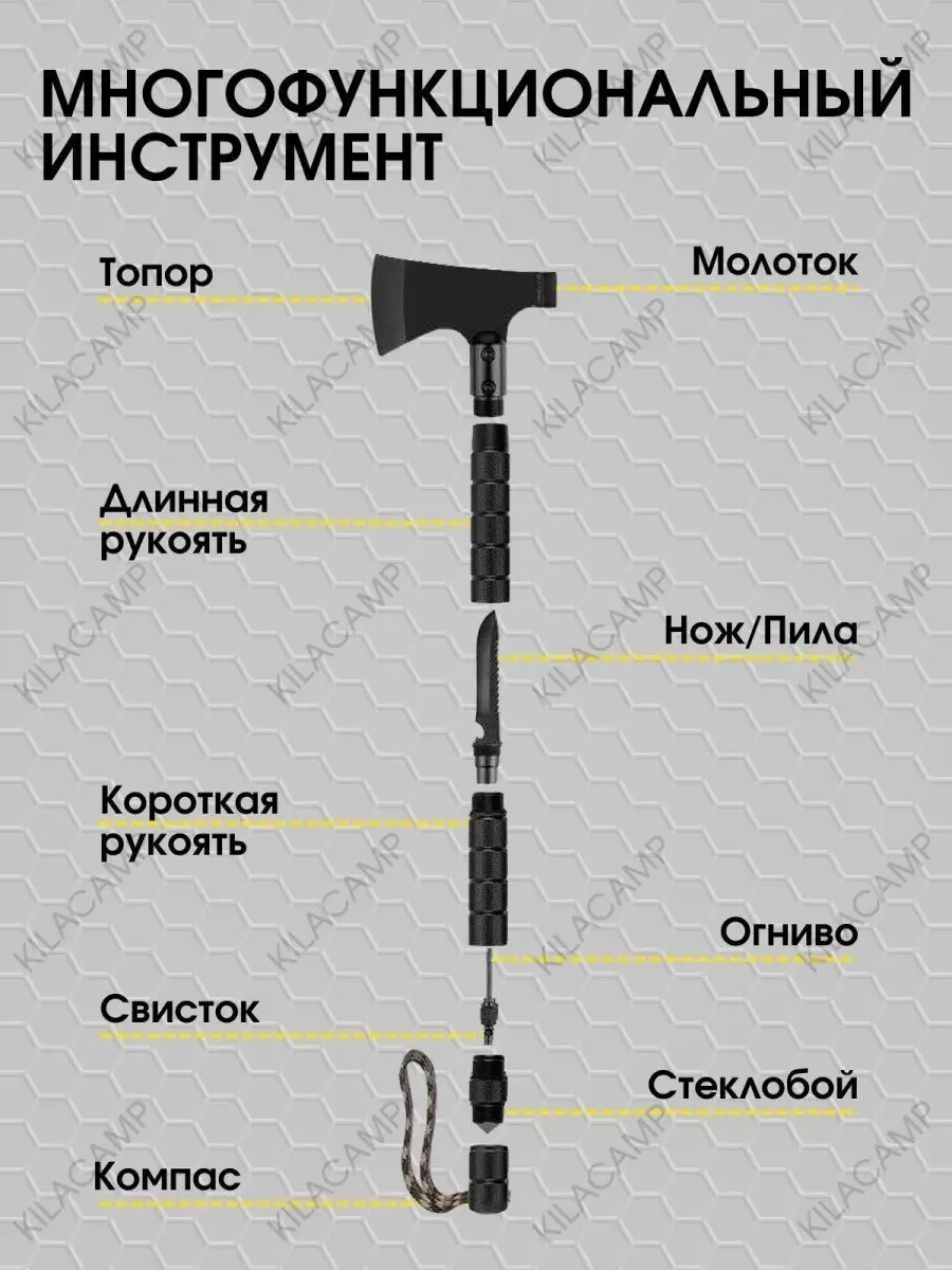 Топор туристический походный тактический ТОВАРЫ ДЛЯ ДОМА 123078369 купить в  интернет-магазине Wildberries