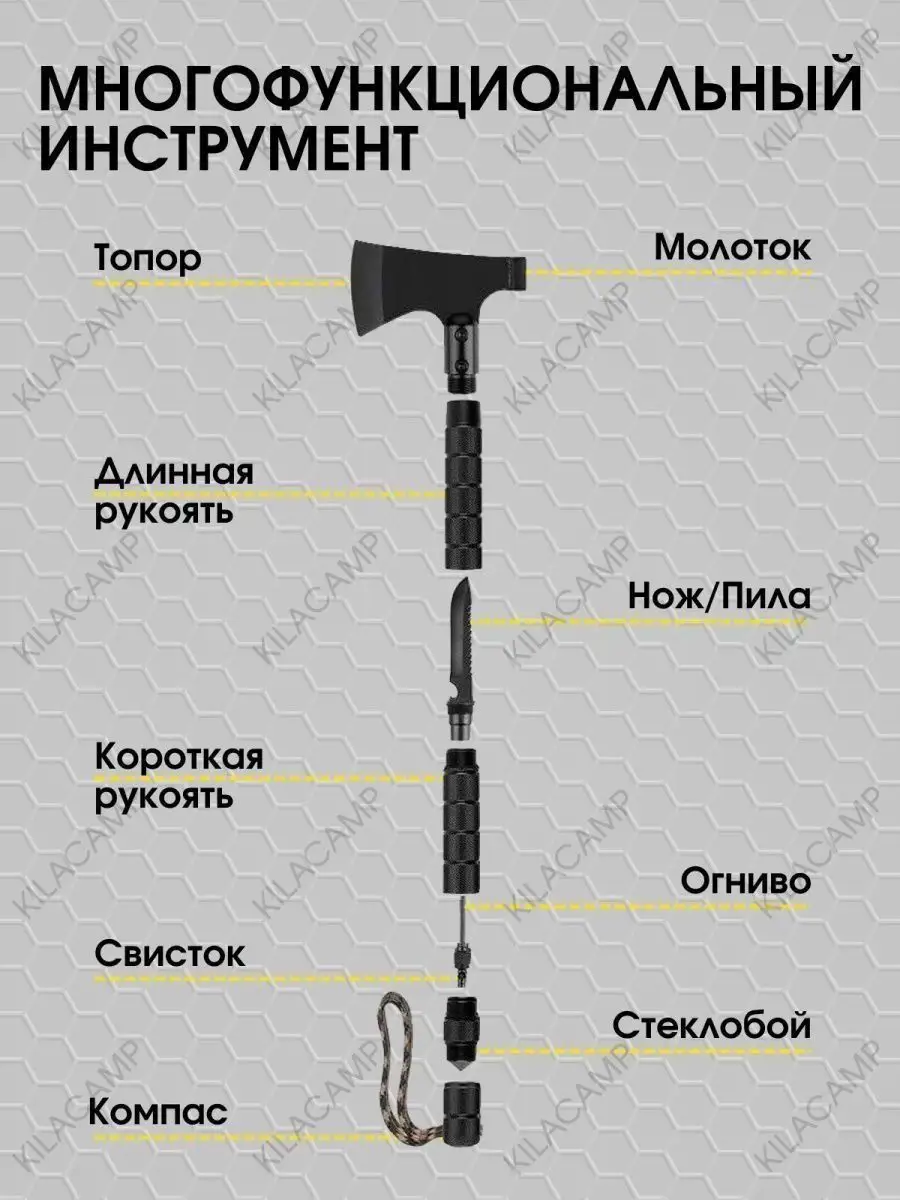 Топор туристический походный тактический ТОВАРЫ ДЛЯ ДОМА 123192106 купить в  интернет-магазине Wildberries