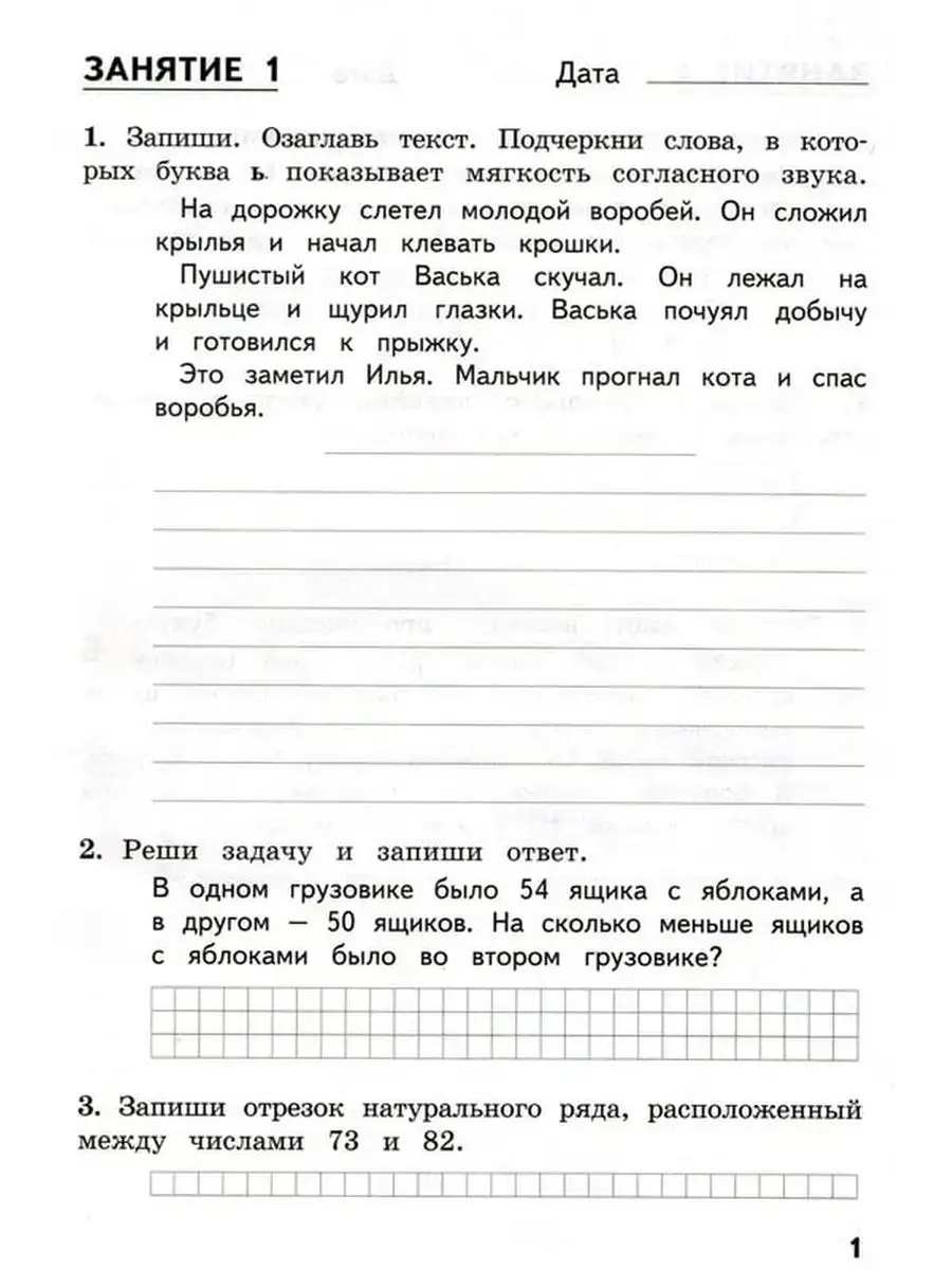 Комбинированные летние задания 2 класс Русский Математика МТО Инфо  123269818 купить за 179 ₽ в интернет-магазине Wildberries