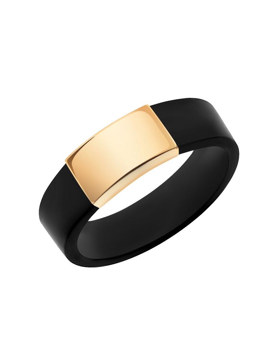 Золотой 585 каучуковое кольцо