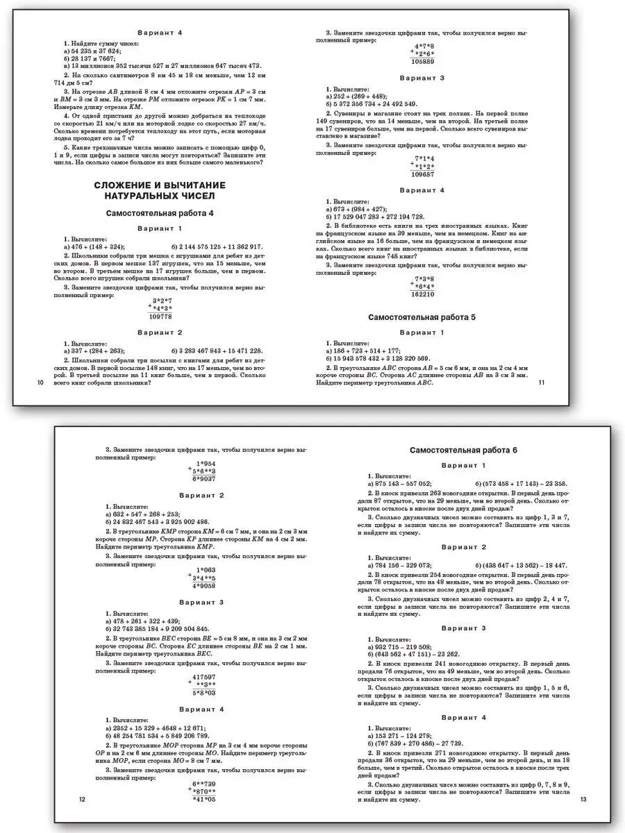 Самостоятельные и контрольные работы по математике 5 класс ВАКО 123480700  купить в интернет-магазине Wildberries