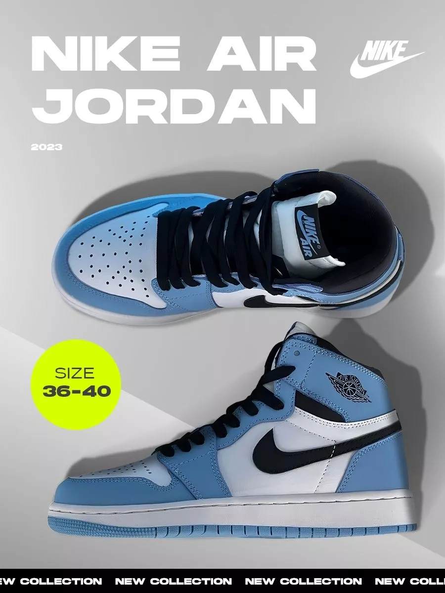 Nike air jordans shop blue and black