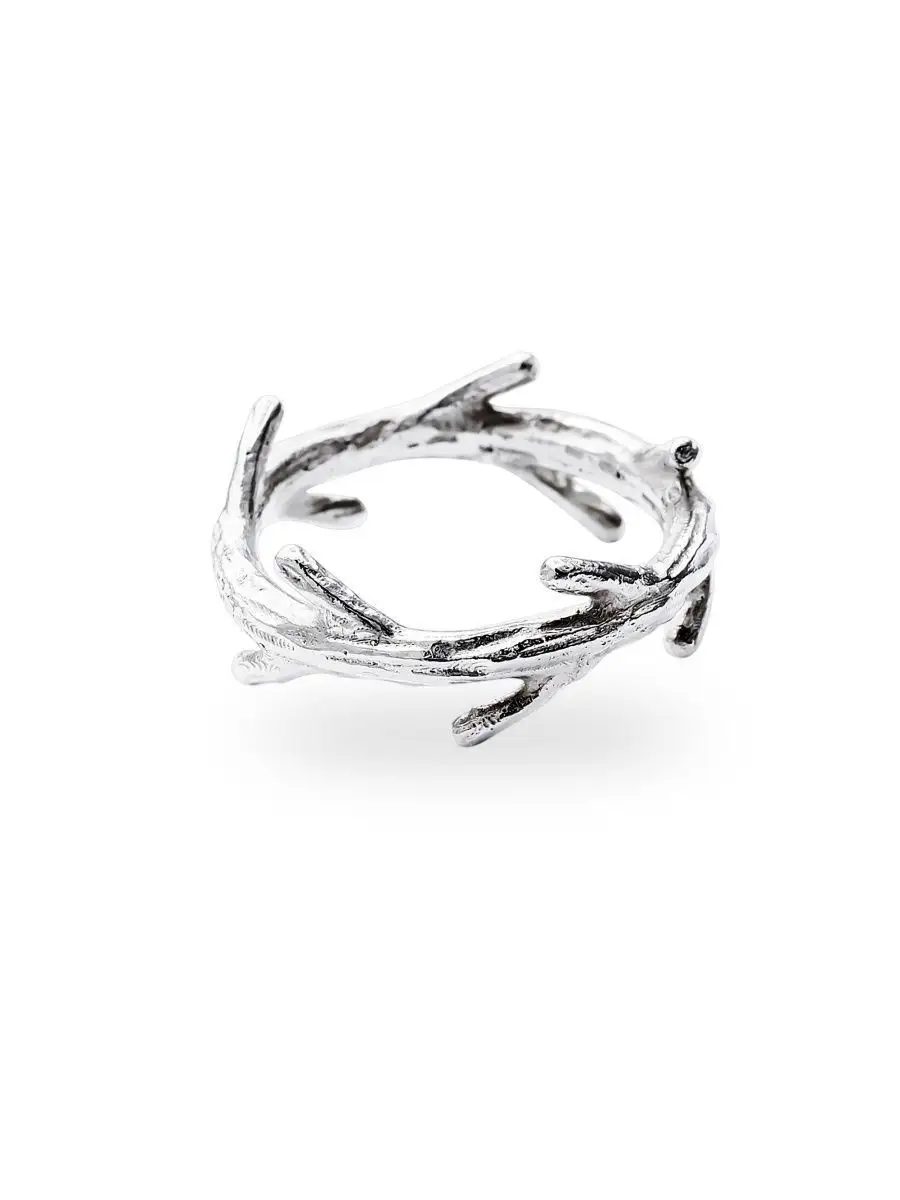 BOHOANN Кольцо женское серебро 925 веточка простое минимализм