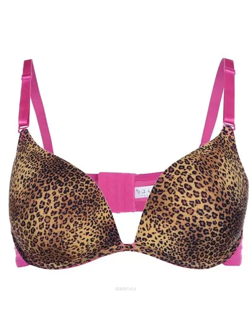 Baci Розовый бюстгальтер с леопардовыми, розовый, фото 3