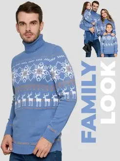 Свитер из шерсти с норвежским узором Family look VAY 123715180 купить за 1 253 ₽ в интернет-магазине Wildberries