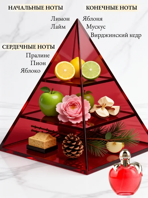 Lemontay 348 Духи Нина 10 мл + Стеклянный пробник 3 мл, 10 мл, 3 мл, фото 2