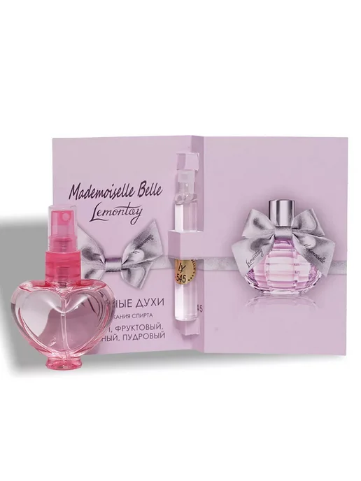 Lemontay 545 Духи Mademoiselle belle. 10 мл + пробник 3 мл, 25 мл, 3 мл