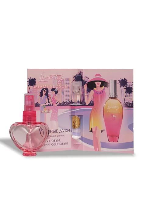 Lemontay 519 Духи miami blossom миниатюра 25 мл + пробник 3 мл, 25 мл, 3 мл