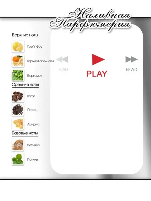 Lemontay 290 Духи Play миниатюра 25 мл + стеклянный пробник 3 мл, 25 мл, 3 мл, фото 3