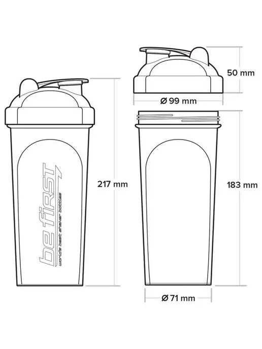 Be First Шейкер с сеткой 700 мл, 700 мл, фото 7