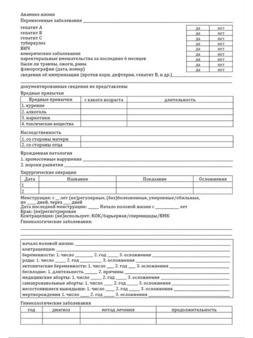 ЦентрМаг Карта пациента гинекологического отделения стационара (вкла, вариант, фото 3