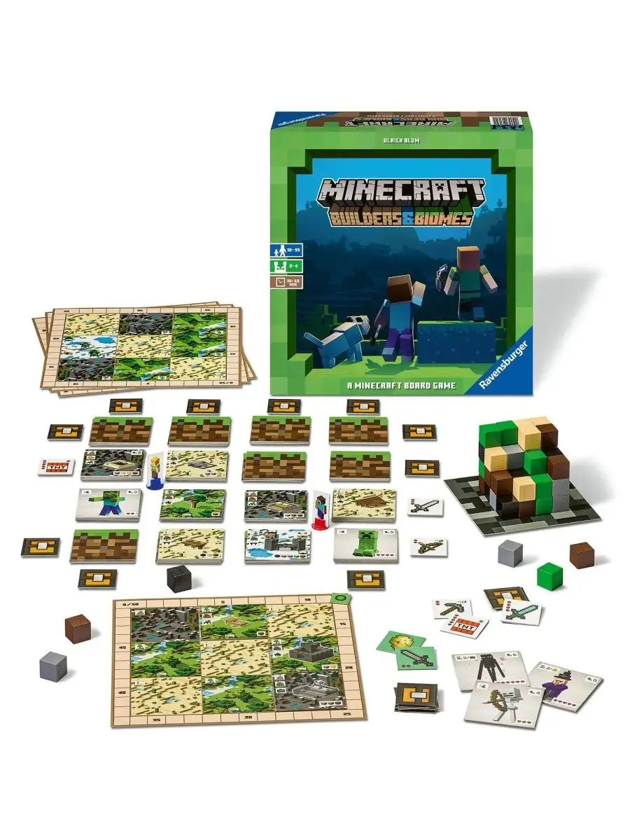 Ravensburger Настольная игра Майнкрафт Minecraft Ravensburger 123751748  купить за 4 678 ₽ в интернет-магазине Wildberries