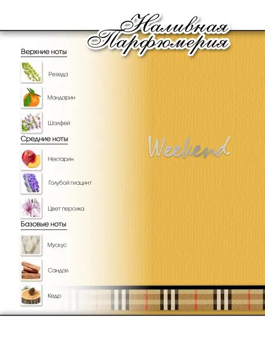 Lemontay 190 Духи weekend. Миниатюра 25мл + пробник 3 мл, 25 мл, 3 мл, фото 3
