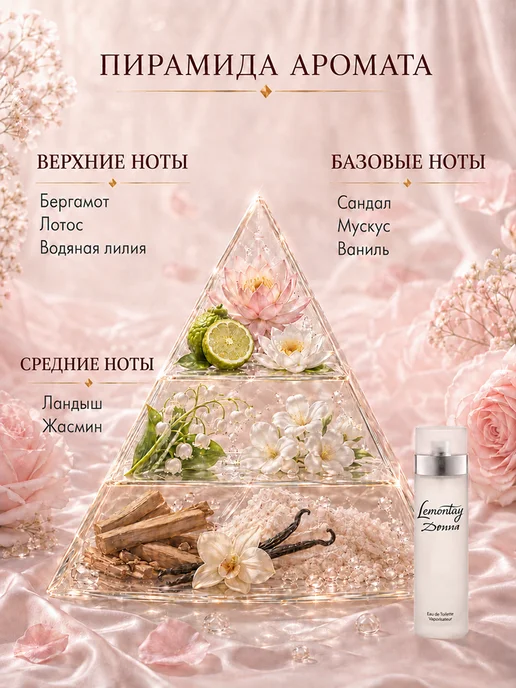 Lemontay 339 Духи Donna миниатюра 25 мл + Стеклянный пробник 3мл, 25 мл, 3 мл, фото 2
