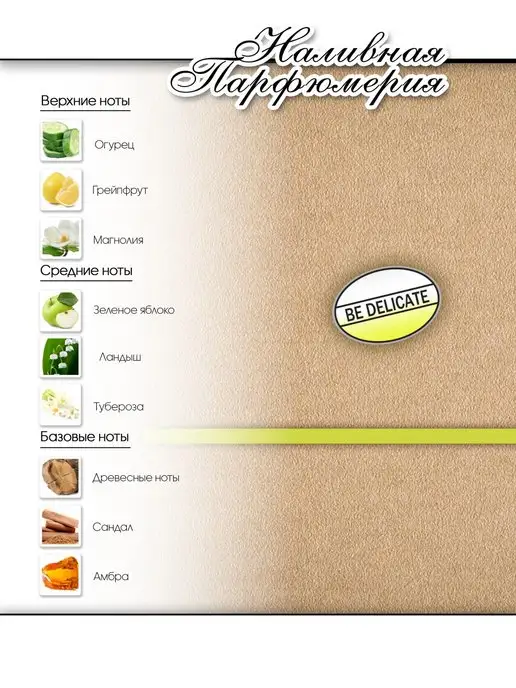 Lemontay 349 Духи Be delicate 10 мл + Стеклянный пробник 3мл, 10 мл, 3 мл, фото 8