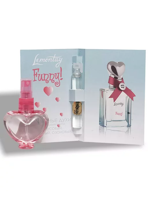 Lemontay 156 Духи funny веселье. Миниатюра 25мл + пробник 3 мл, 25 мл, 3 мл, фото 6