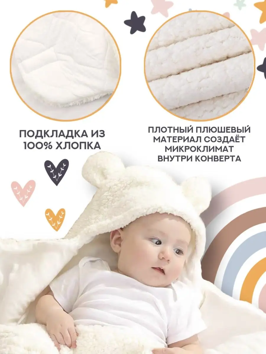 Конверт на выписку новорожденного весна осень AriKids 123853842 купить за 1  498 ₽ в интернет-магазине Wildberries