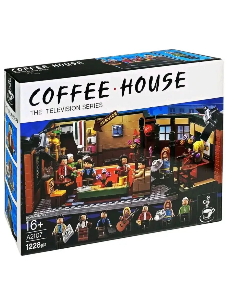 Конструктор Coffee Друзья Центральная кофейня аналог LEGO Конструируй и  Собирай 123971819 купить за 3 960 ₽ в интернет-магазине Wildberries