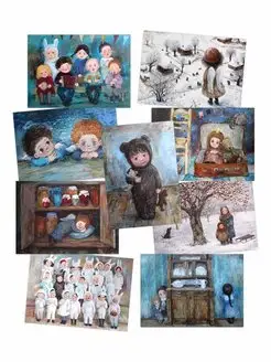 Открытки 9 штук для посткроссинга № 2 Н. Чакветадзе Artangels.Originals 123991650 купить за 809 ₽ в интернет-магазине Wildberries