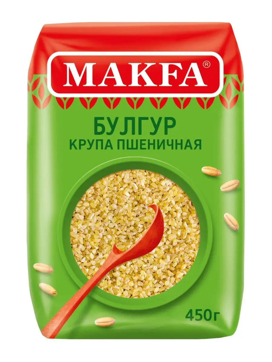 Крупа пшеничная булгур 450 г MAKFA 124001810 купить за 120 ₽ в  интернет-магазине Wildberries