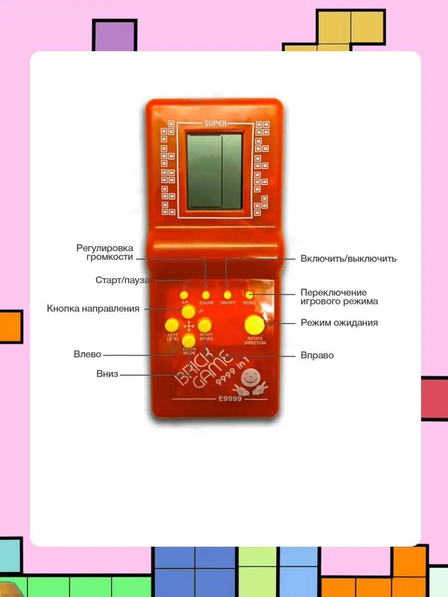 Тетрис электронный классический Detalka.ru 124040305 купить за 291 ₽ в  интернет-магазине Wildberries