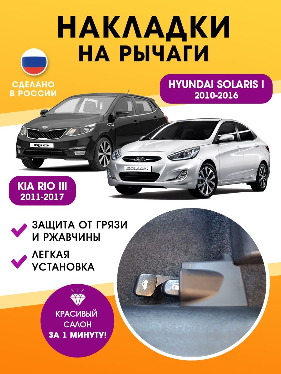 Накладка для киа рио 3 хендай солярис 1 AO Plast 124085989 купить за 385 ₽  в интернет-магазине Wildberries