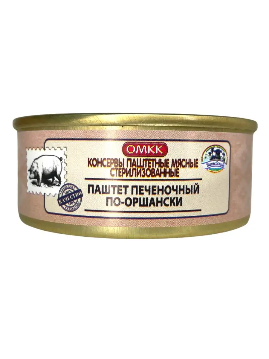 Паштет печеночный по-оршански Консервы паштетные мясные ОМКК 124124639  купить в интернет-магазине Wildberries